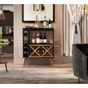 Ver imagem 1 de Adega Pés Palito Estilo Retrô Veneza Cor Preto / Nature - Comprar Moveis em Casa