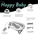 Ver imagem 2 de Banheira Bebê Flexível com Termômetro e Redutor Cinza Premium Baby