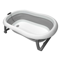 Banheira Bebê Flexível com Termômetro e Redutor Cinza Premium Baby - 6