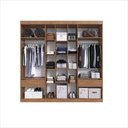 Ver imagem 3 de Guarda-roupa Milão 7 Portas 2 Gavetas 2 Cabideiros - Casajá - Freijo/off
