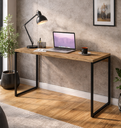 Ver imagem 1 de Mesa de Escritório Studio 120cm Industrial Carvalho e Preto Marrom