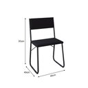 Ver imagem 3 de Mesa Jantar Paraty 137cm Tampo Preto com 4 Cadeiras Angra Estofadas Preto