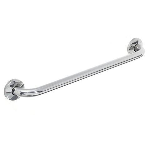 Barra de Apoio 80cm Inox Idoso Cadeirante Acessibilidade Box Banheiro Suporte Deficiente Corrimao Ev