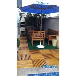 Deck de Madeira Modular 50x50 Cm sem Pintura Neonx - 10