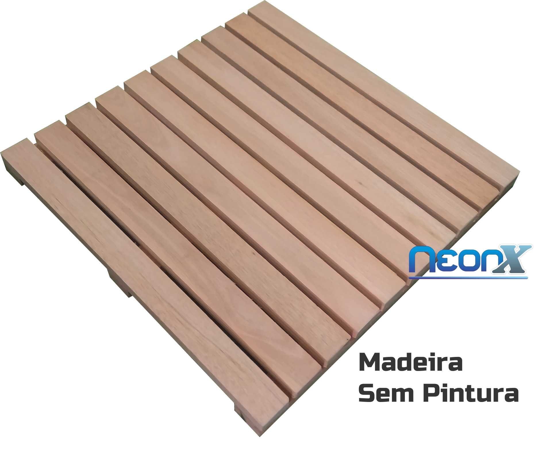Deck de Madeira Modular 50x50 Cm sem Pintura Neonx - 11