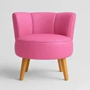 Ver imagem 2 de Poltrona Decor para Apartamento Sala Pequena Tecido Corano Base em Madeira Estrutura Reforçada