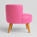 Ver imagem 3 de Poltrona Decor para Apartamento Sala Pequena Tecido Corano Base em Madeira Estrutura Reforçada
