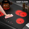 Gtkzw Cooktop Elétrico 30" 6800w com 4 Queimadores e Tela Touch (preto) - 8