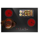 Ver imagem 1 de Gtkzw Cooktop Elétrico 30" 6800w com 4 Queimadores e Tela Touch (preto)