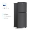 Ver imagem 3 de Geladeira Refrigerador Compacto Hq Defrost 140 Litros Preta Hq-140RDF