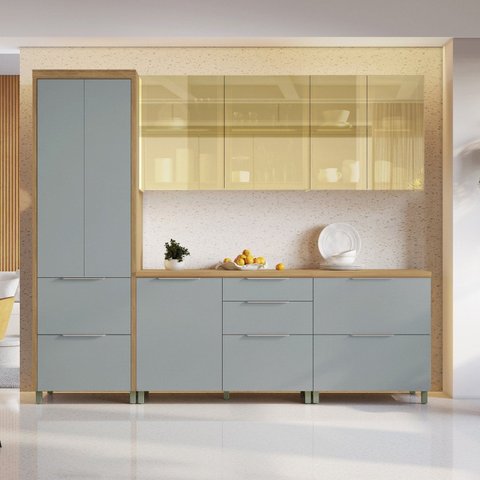 Cozinha 5 Peças 8 Portas Reflecta 100% MDF Mista