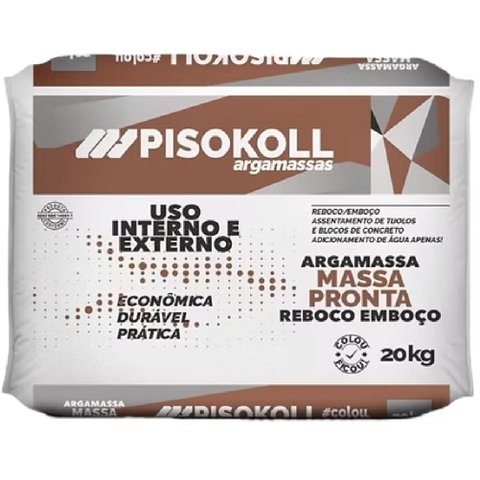 Argamassa 20 Kilo Massa Pronta - Arg.reboco - Pisokoll