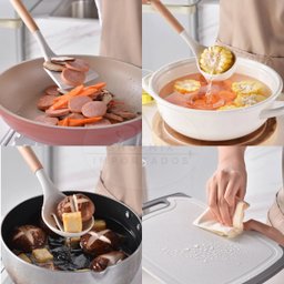 Kit Utensílios de Cozinha Silicone 19 Peças Cor Rosa - 4