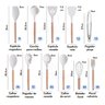 Kit Utensílios de Cozinha Silicone 19 Peças Cor Rosa - 6