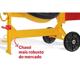 Betoneira 400l Rental Max com Motor Monofásico 2cv 220v 60hz 4p com Roda Maciça Menegotti - 4