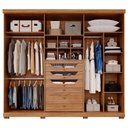 Ver imagem 3 de Guarda Roupa Copacabana 6 Portas 6 Gavetas e Pés MDF - Panan