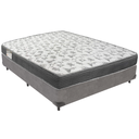 Ver imagem 1 de Cama Box Cinza e Colchão Iso100 Espuma D33 Casal Ortobom