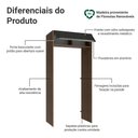 Ver imagem 3 de Porta-Geladeira 103 cm 1 Porta Basculante Rustic/Preto Lux Madesa Rustic/Preto