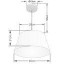 Ver imagem 2 de Pendente Cone Bege MJ-4021 Para Mesa de Jantar e Estar