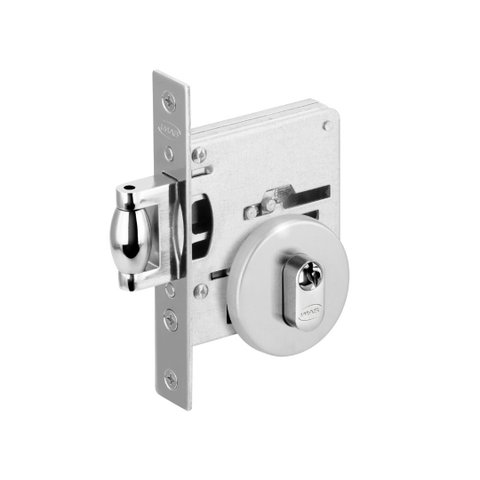 Fechadura 2787 Rolete Redonda Inox Escovado