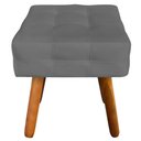 Ver imagem 6 de Puff Decorativo Pés Palito Karen Suede Grafite - Gran Belo