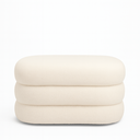 Ver imagem 1 de Banco Recamier Puff Cookie Baú 75 Cm -zahav Estofados:boucle/off White