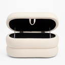 Ver imagem 3 de Banco Recamier Puff Cookie Baú 75 Cm -zahav Estofados:boucle/off White