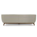 Ver imagem 3 de Sofá 3 Lugares Odeon D07 230cm Base Madeira Veludo Creme - D’Rossi