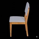 Ver imagem 5 de Kit com 2 Cadeiras Nili Madeira Clara Yescasa Cinza