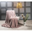 Ver imagem 1 de Cobertor Casal Queen Canelado Grosso Inverno Macio Fluffy:rosê