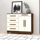 Ver imagem 1 de Cômoda Sapateira Orion Imbuia Champanhe