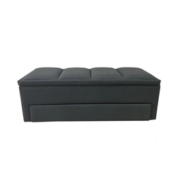 RECAMIER BAÚ C/ SAPATEIRO LINHA PÓLUX CASAL - COR AZUL MARINHO - 3