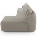 Ver mais imagens de Sofá 5 Lugares com Chaise Direito Sala Living 394cm Arlo F04 Linho Bege Escuro Tc-10055 - Lyam Decor