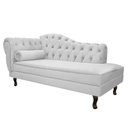 Ver imagem 3 de Kit Diva Recamier Juliana 185cm Lado Direito e 01 Poltrona Classic Suede Branco - Amarena Móveis
