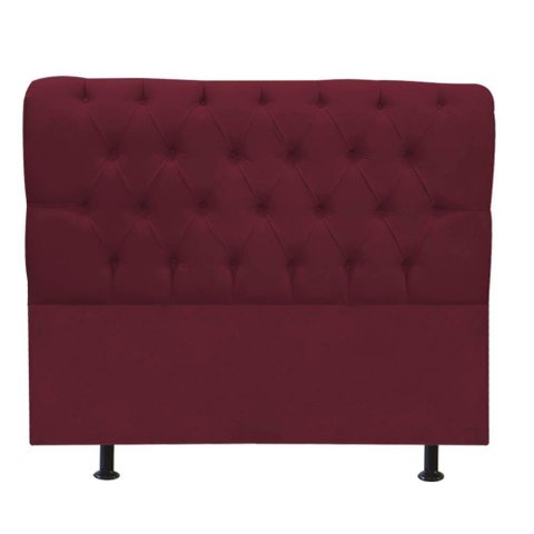 Cabeceira para Cama Box Casal 1,60 Cm Paris - Luxo House Bordo