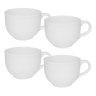 Kit 04 Caneca Jumbo Grande 740ml Branco Ideal para Sopa, Cereal - Biona - 1