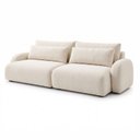 Ver imagem 2 de Sofá Cama Modular Orgânico Retrátil 4 Lugares 270cm com Base em Madeira Maciça Oxford