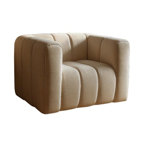 Poltrona Mona Cor Linho Marrom