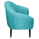 Ver imagem 2 de Poltrona Maia Suede Azul Turquesa - Dominic Decor