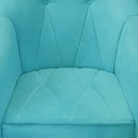 Ver imagem 3 de Poltrona Maia Suede Azul Turquesa - Dominic Decor