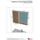 Ver imagem 4 de Espelheira para Banheiro 1 Porta 2 Prateleiras Gênova 