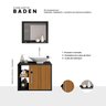 Gabinete para Banheiro com Cuba e Espelheira Baden  - 7