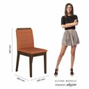 Ver imagem 5 de Conjunto Mesa de Jantar 6 Cadeiras Nairóbi Imbuia/off Whi/terraco - Móveis Arapongas
