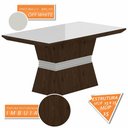 Ver imagem 2 de Conjunto Mesa de Jantar 6 Cadeiras Nairóbi Imbuia/off Whi/terraco - Móveis Arapongas