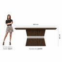 Ver imagem 3 de Conjunto Mesa de Jantar 6 Cadeiras Nairóbi Imbuia/off Whi/terraco - Móveis Arapongas