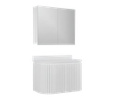 Ver imagem 1 de Conjunto Gabinete para Banheiro Suspenso Emma 80cm