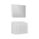 Ver imagem 1 de Conjunto Gabinete para Banheiro Suspenso Emma 80cm