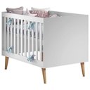 Ver imagem 3 de Berço Americano Ludmila e Cômoda Gran Lorena Branco Acetinado Bétula – Carolina Baby