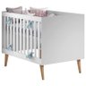 Berço Americano Ludmila e Cômoda Gran Lorena Branco Acetinado Bétula – Carolina Baby - 3