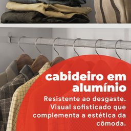 Cômoda 4 Gavetas 1 Porta Flora Branco - 11 Cômoda 4 Gavetas 1 Porta Flora Branco - 11